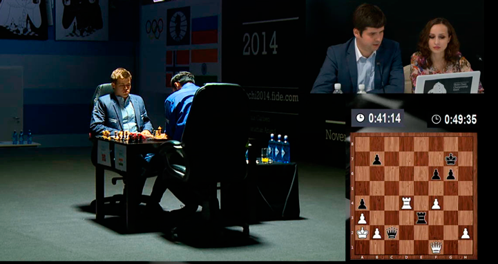 Carlsen pudo haber llevado su torre a e3